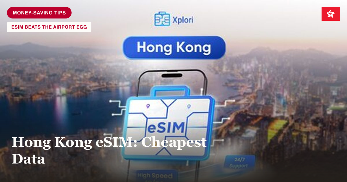 Hong Kong eSIM tourist data plan photo