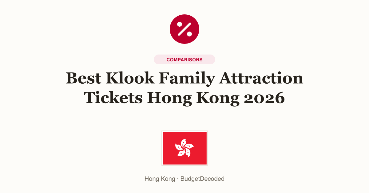 Best Klook Family Attraction Tickets Hong Kong 2026