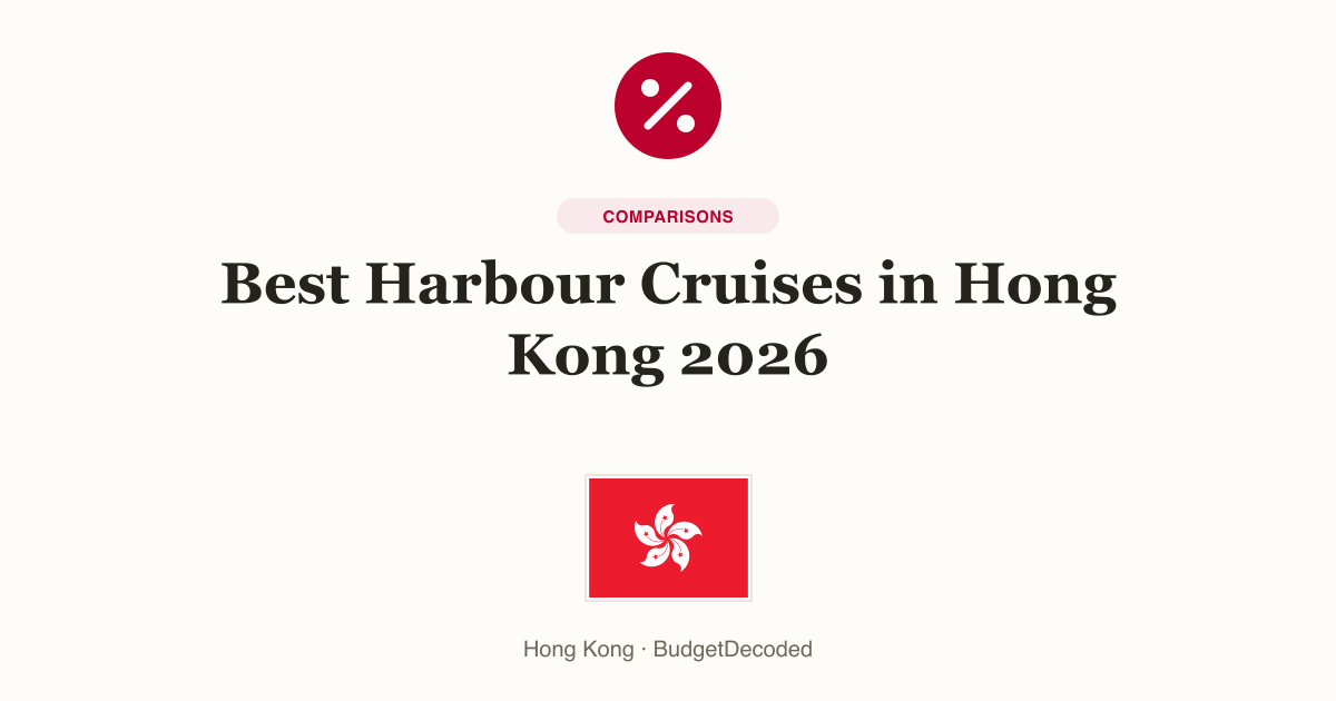 Best Harbour Cruises in Hong Kong 2026