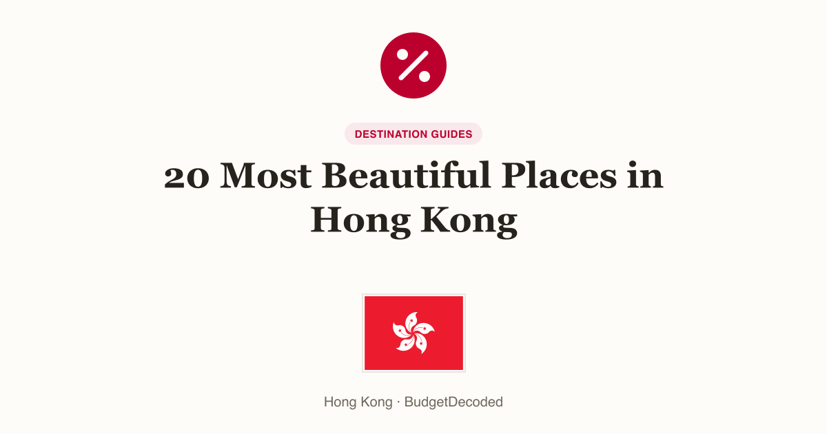 20 Most Beautiful Places in Hong Kong