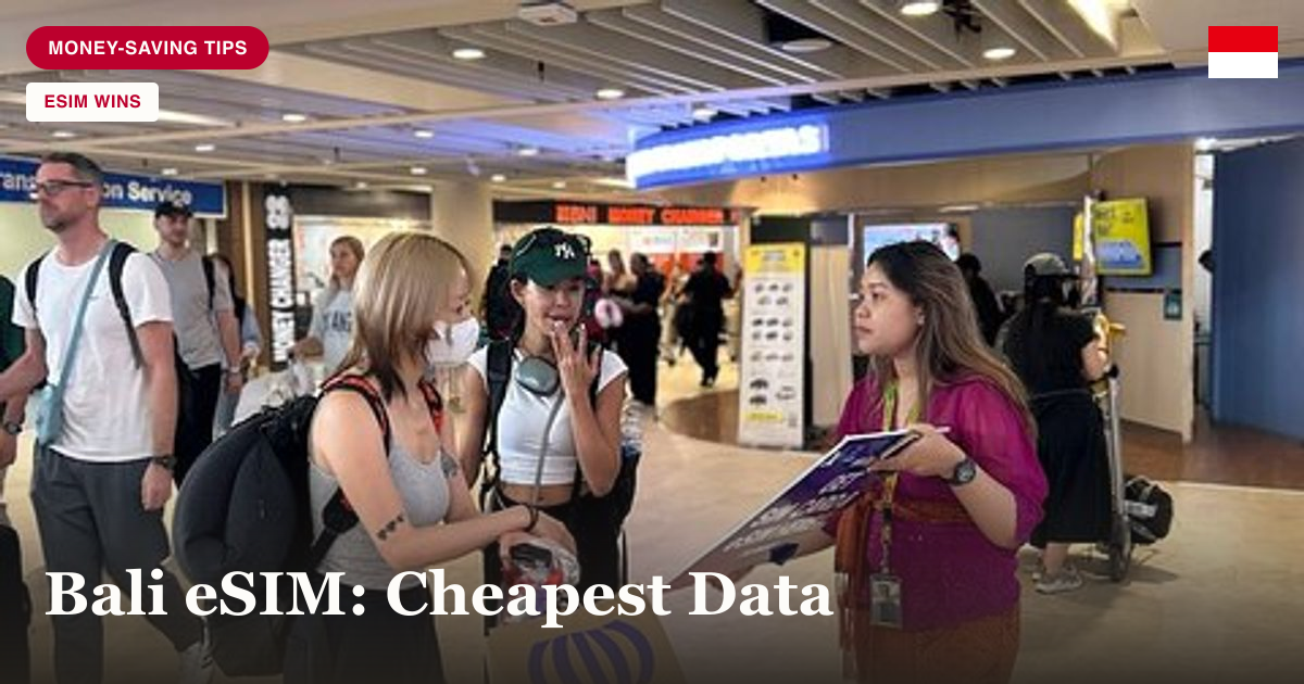 Bali SIM card and eSIM collect at airport on arrival