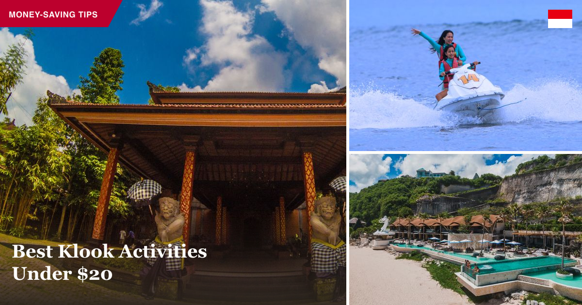 Agung Rai Museum of Art, jet ski water sports, and beach club pass collage