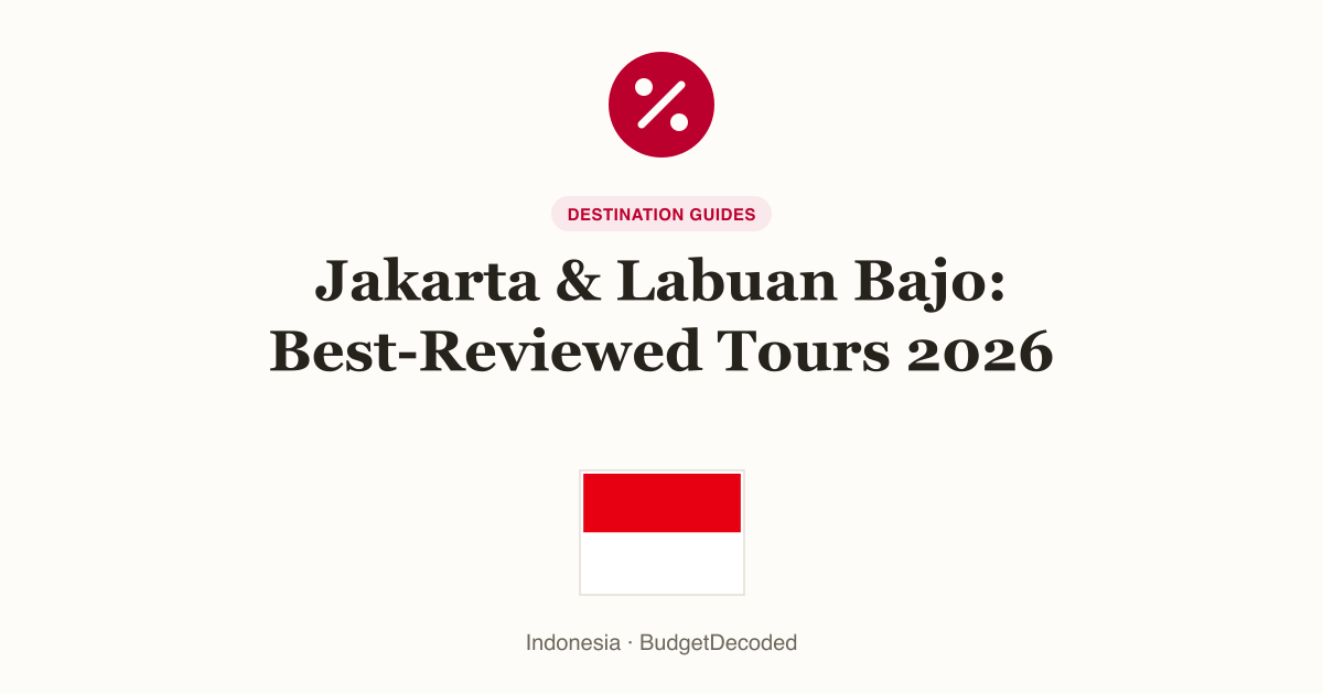 Jakarta & Labuan Bajo: Best-Reviewed Tours 2026