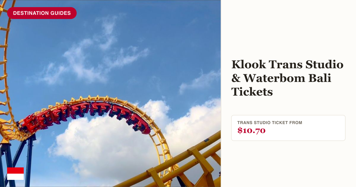 Trans Studio Bali indoor theme park ride