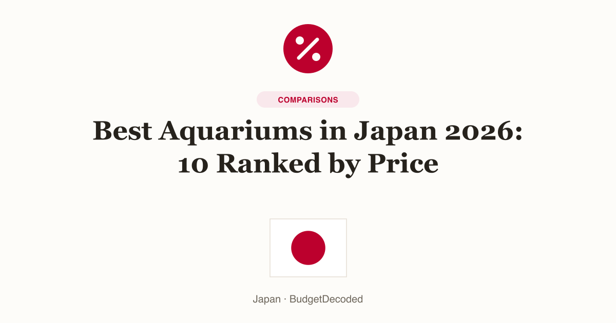 Best Aquariums in Japan 2026: 10 Ranked by Price