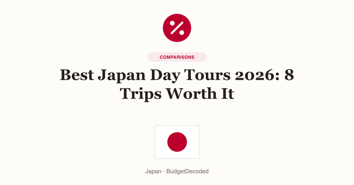 Best Japan Day Tours 2026: 8 Trips Worth It