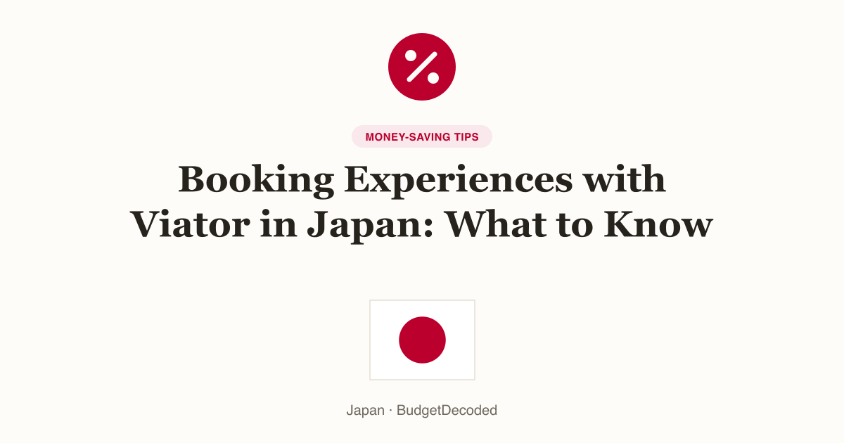 Booking Experiences with Viator in Japan: What to Know