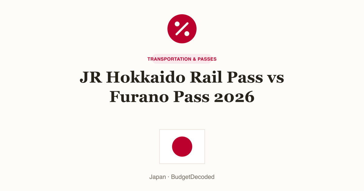 JR Hokkaido Rail Pass vs Furano Pass 2026