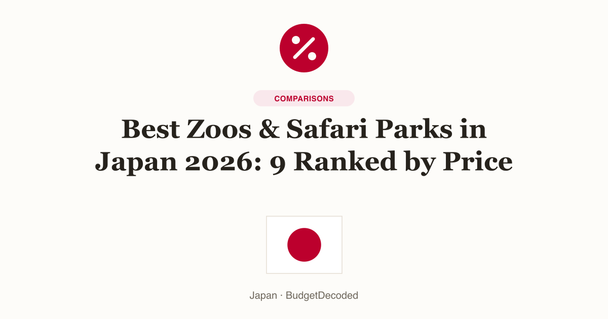 Best Zoos & Safari Parks in Japan 2026: 9 Ranked by Price