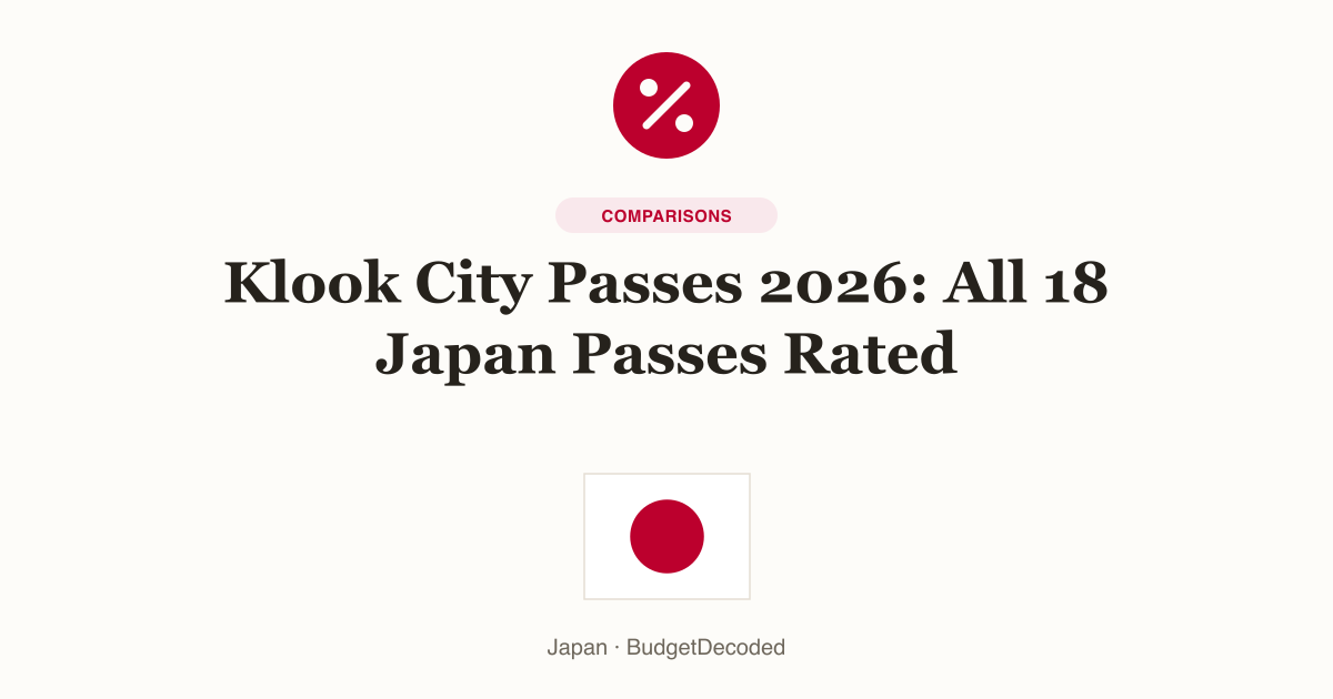 Klook City Passes 2026: All 18 Japan Passes Rated