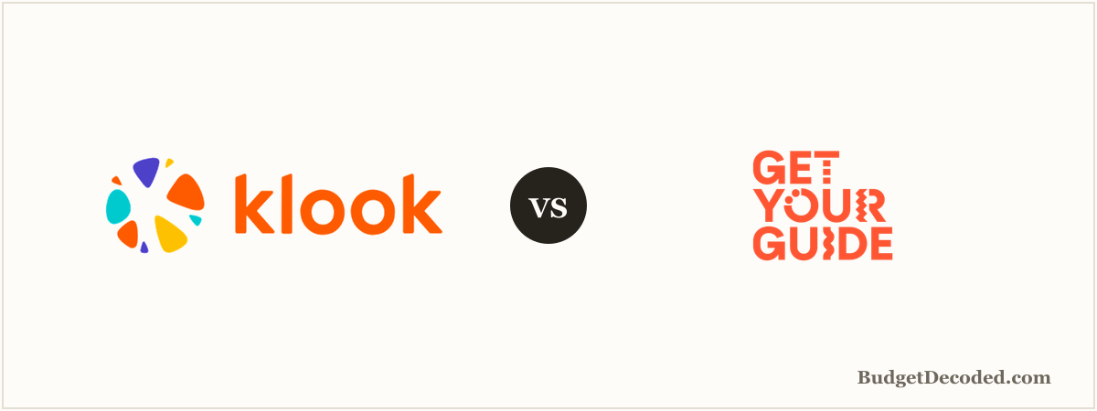 Klook vs GetYourGuide logo comparison