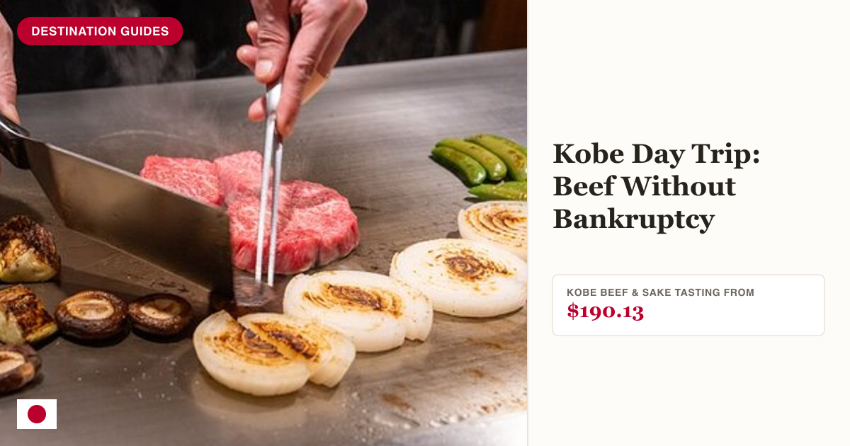 Premium Kobe Beef Experience and Sake Tasting Culinary tour
