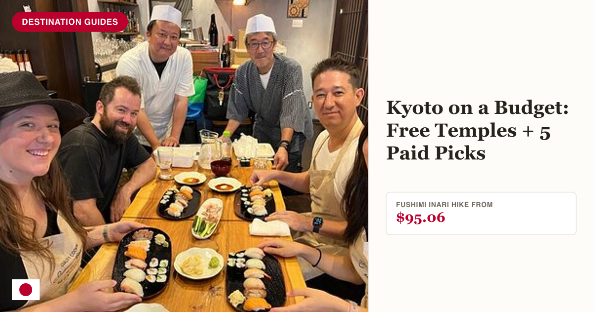 Kyoto premium sushi class near Fushimi Inari