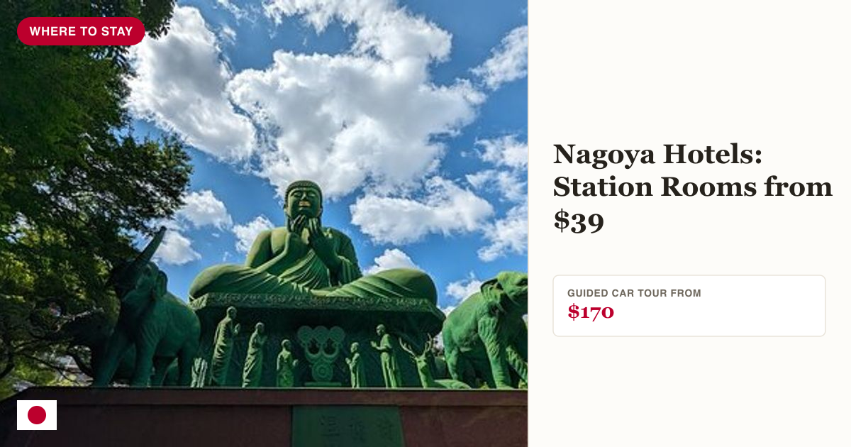 Guided tour of Nagoya by car