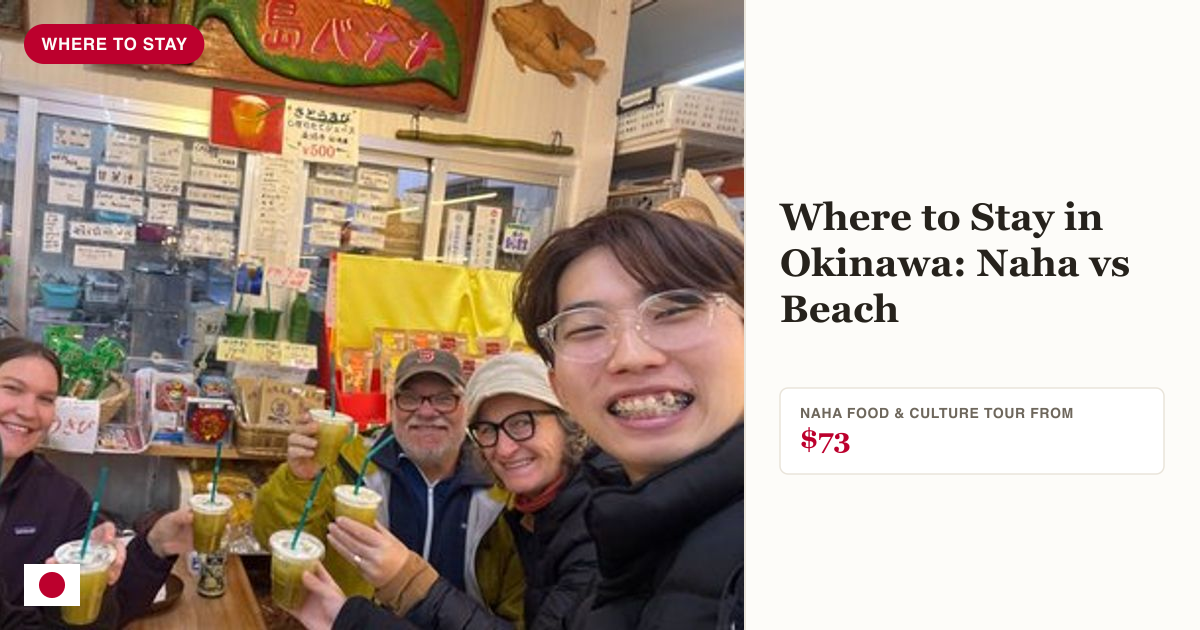 Okinawa hidden gems private morning food and culture tour