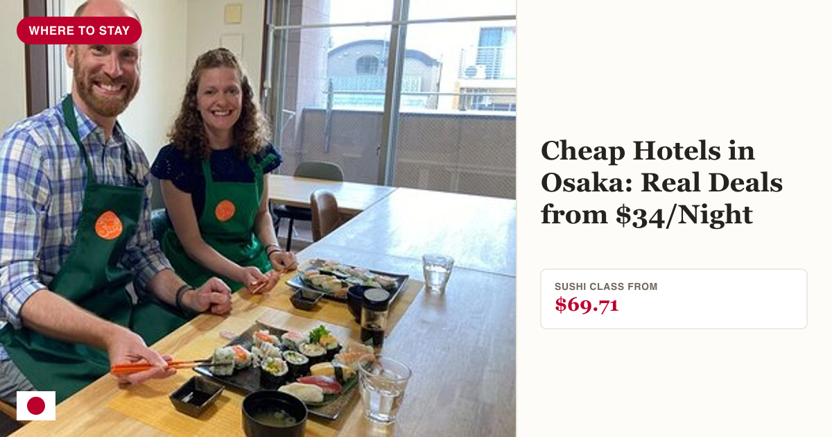 Sushi Class in Osaka Dotonbori