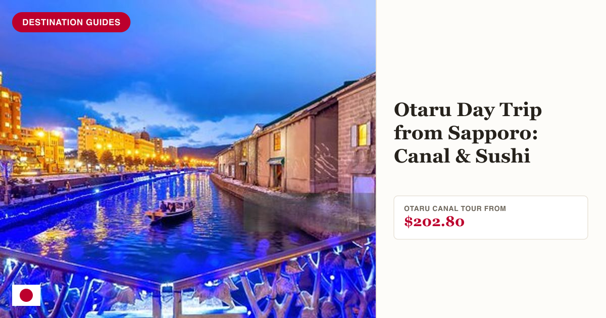Otaru Canal private sightseeing tour from Sapporo