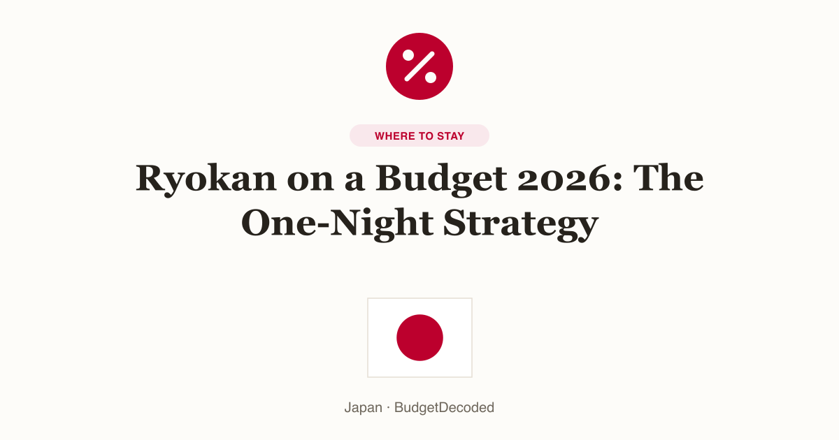 Ryokan on a Budget 2026: The One-Night Strategy