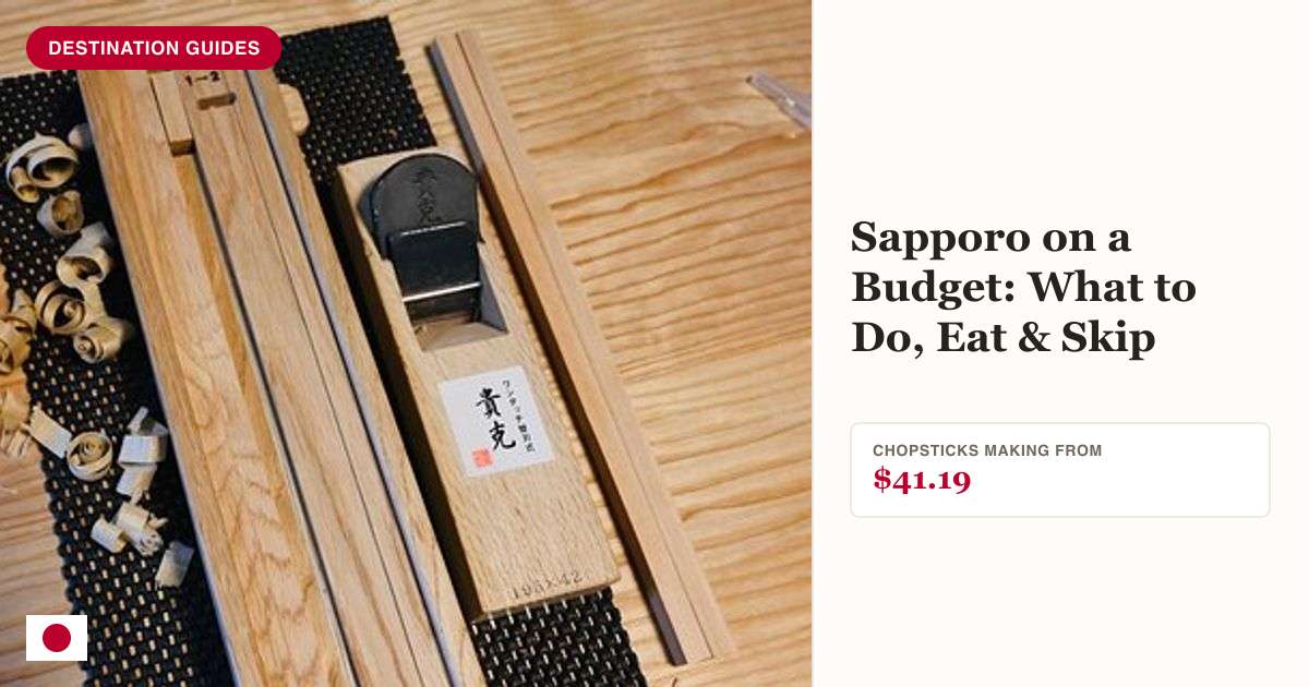 Chopsticks making experience in Sapporo