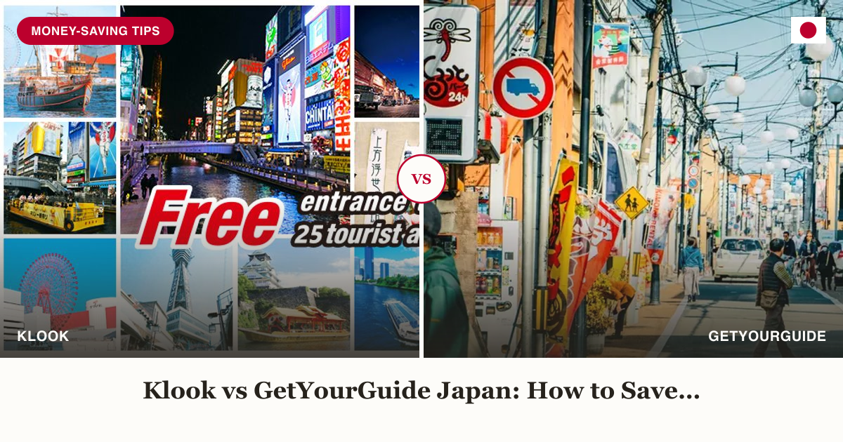 Osaka e-PASS and GetYourGuide walking tour icon split comparison