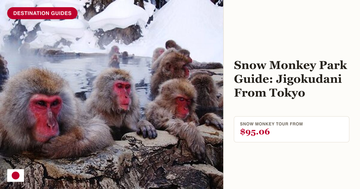 Snow Monkey Park, soba lunch and Shibu Onsen tour