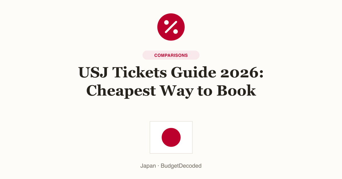 USJ Tickets Guide 2026: Cheapest Way to Book