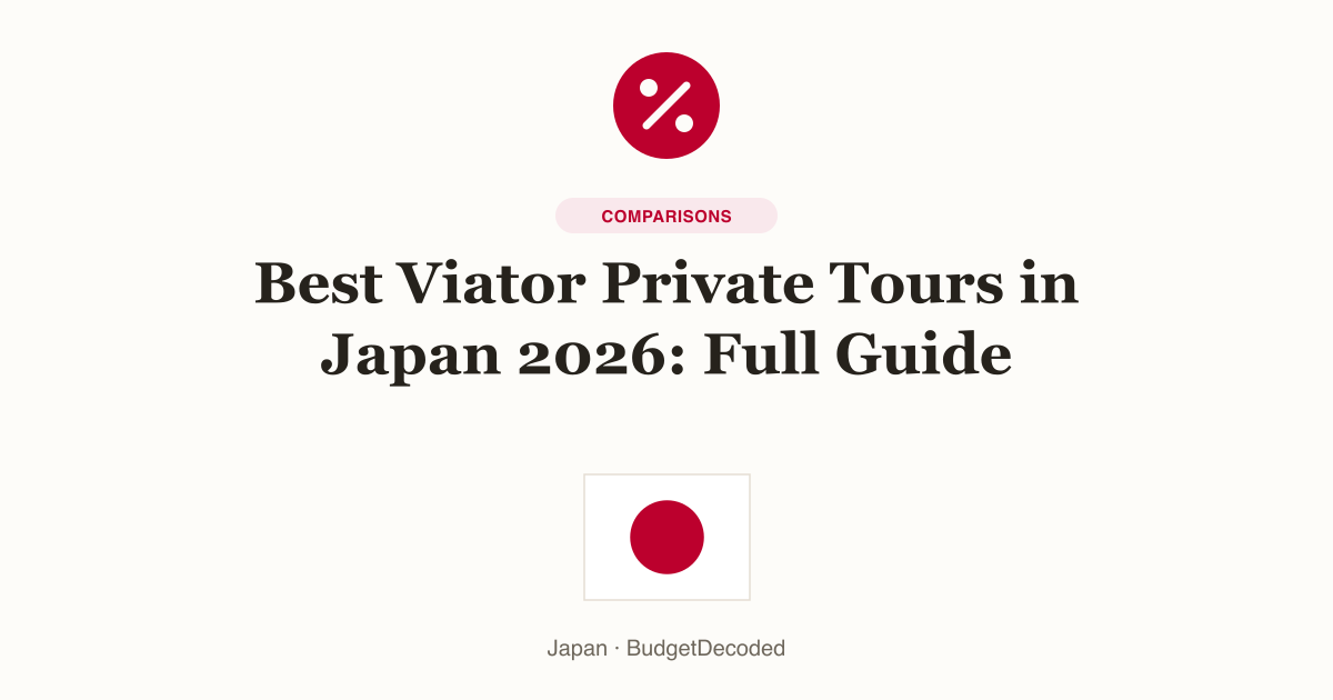 Best Viator Private Tours in Japan 2026: Full Guide