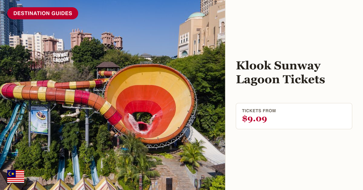 Sunway Lagoon ticket price panel