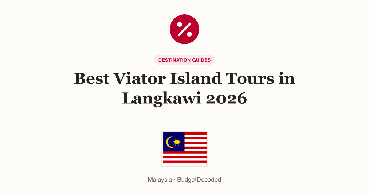Best Viator Island Tours in Langkawi 2026