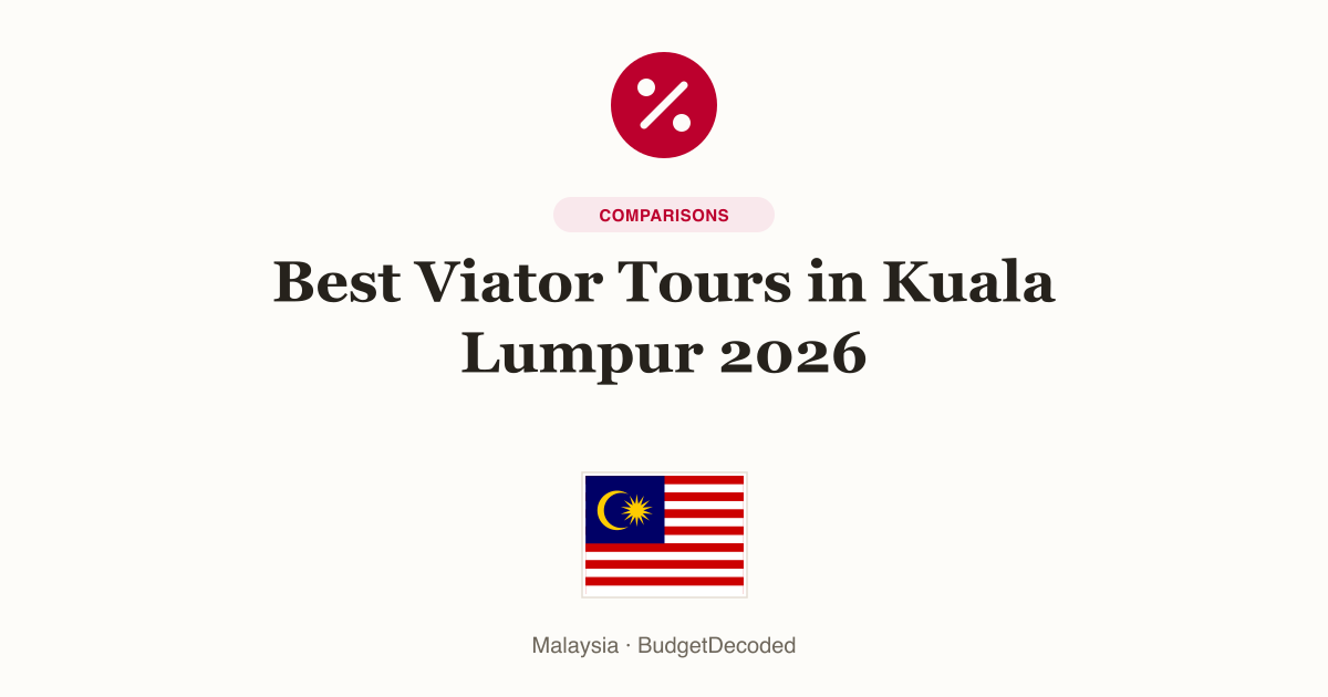 Best Viator Tours in Kuala Lumpur 2026