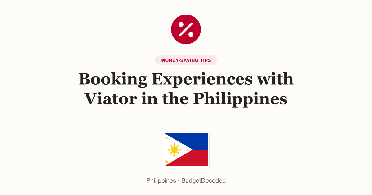 Booking Experiences with Viator in the Philippines