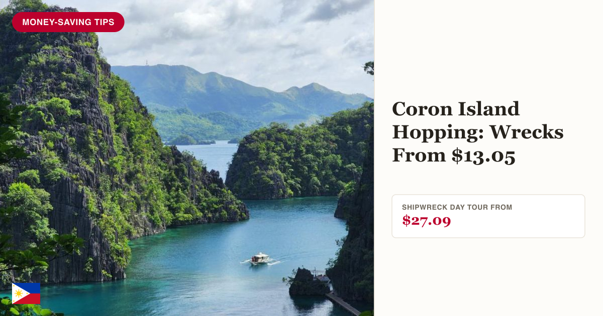 Coron Super Ultimate Day Tour with Shipwreck