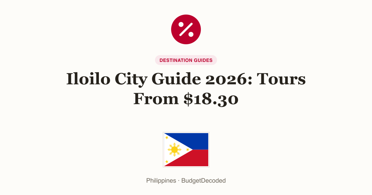 Iloilo City Guide 2026: Tours From $18.30