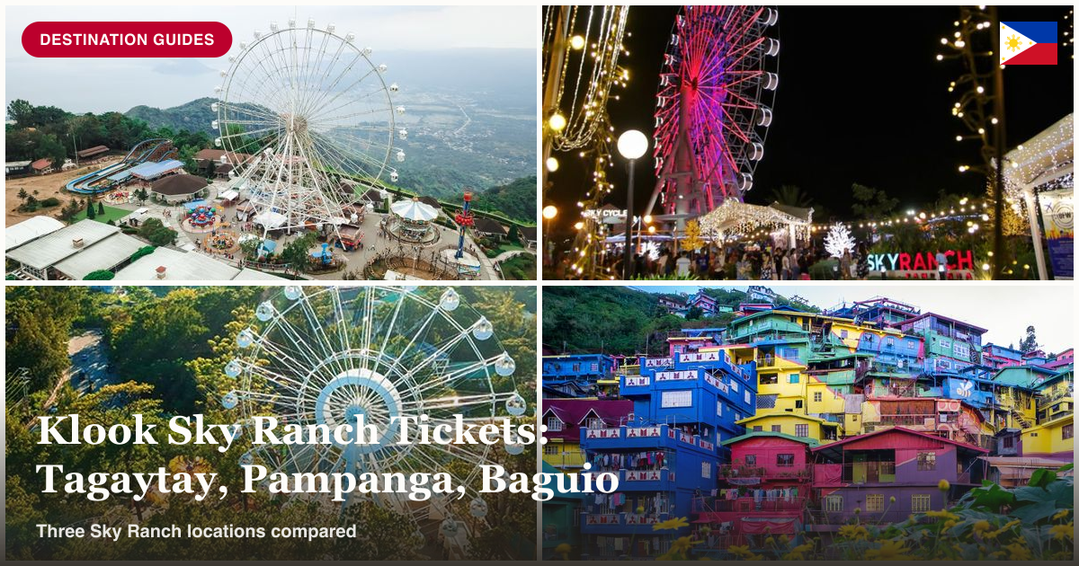 Sky Ranch Tagaytay, Pampanga, Baguio, and Manila day tour collage