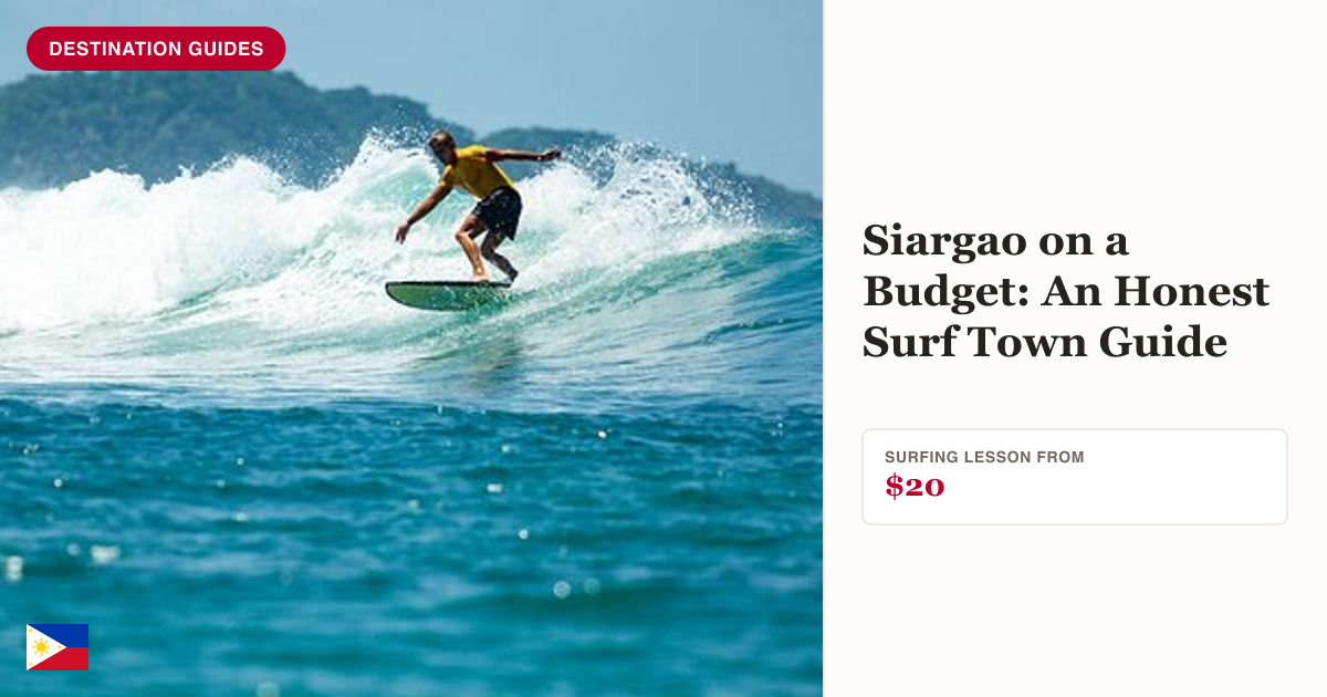 Siargao surfing lesson for beginners
