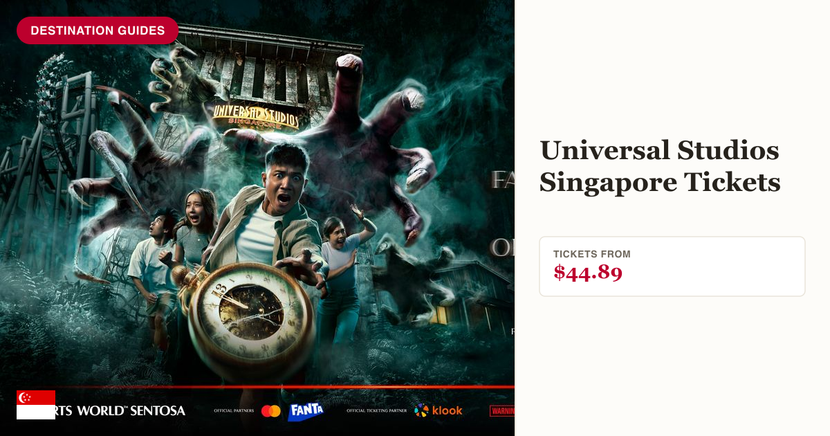 Universal Studios Singapore Halloween Horror Nights ticket price panel