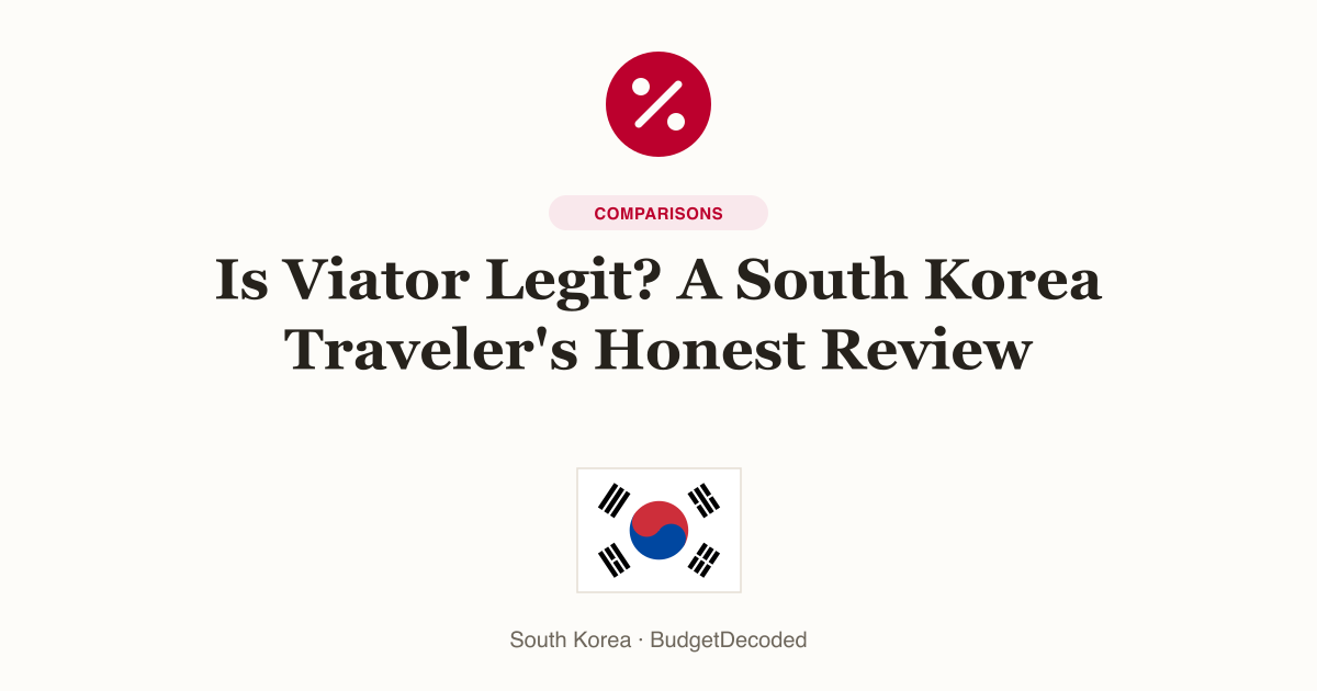 Is Viator Legit? A South Korea Traveler's Honest Review