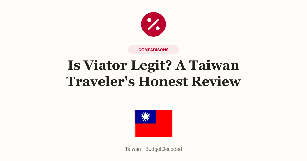 Is Viator Legit? A Taiwan Traveler's Honest Review