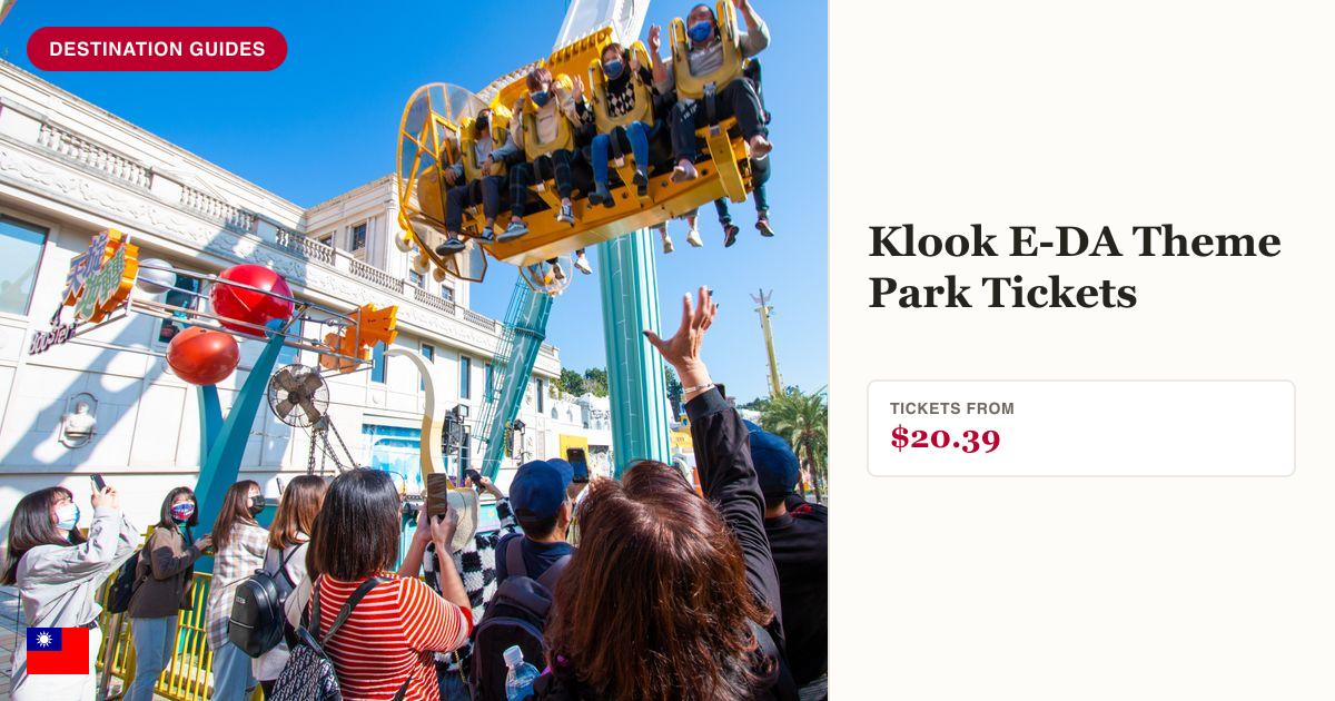 E-DA Theme Park ticket price panel