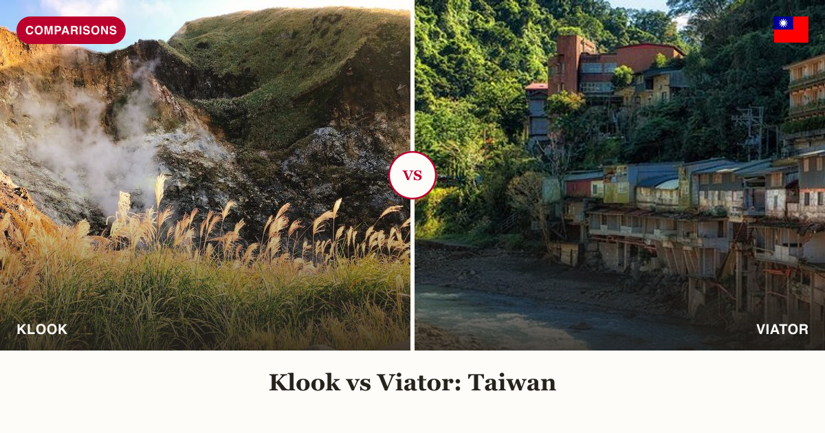 Beitou Yangmingshan day tour vs Wulai hot spring split comparison image
