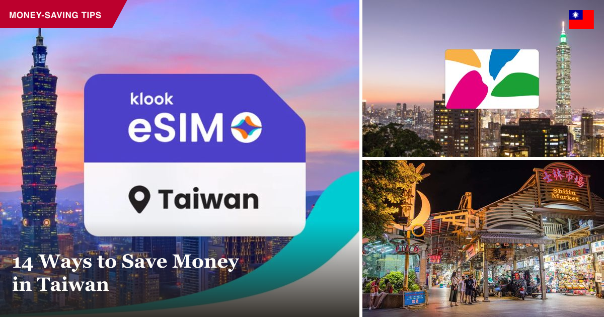 Taiwan eSIM, EasyCard, and Shilin Night Market collage