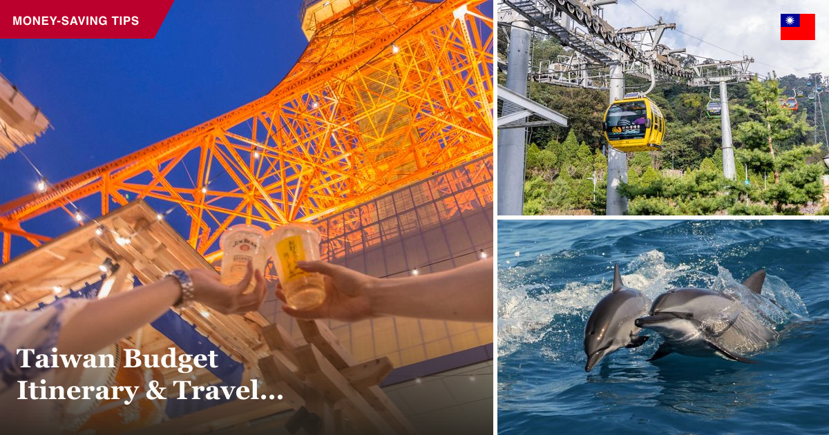 Tokyo 3-day itinerary, Sun Moon Lake, and whale watching collage