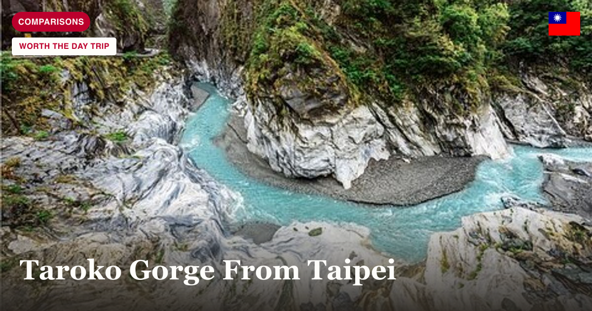Taroko Gorge marble canyon and turquoise river