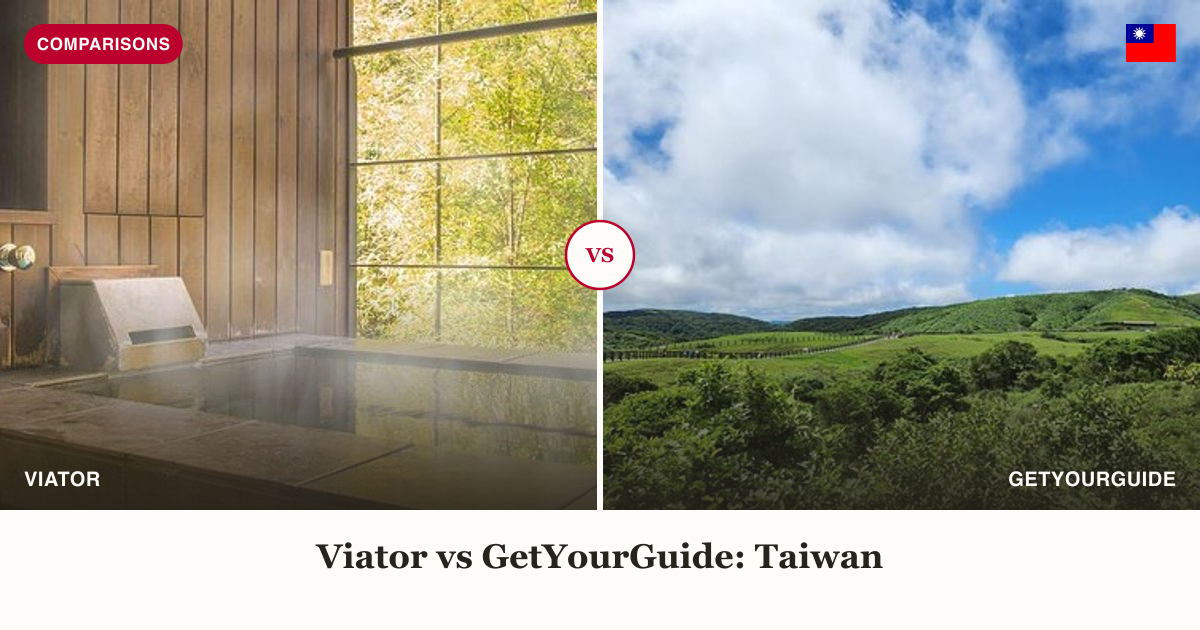 Taipei 101 hot spring day tour vs Yangmingshan Beitou tour split comparison image