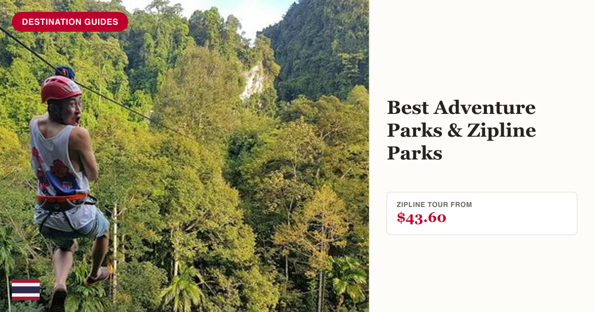 Thrilling zipline adventure at Thai'd Up in Krabi's jungle