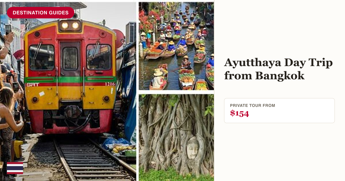 Private tour to Ayutthaya World Heritage Site with boat ride