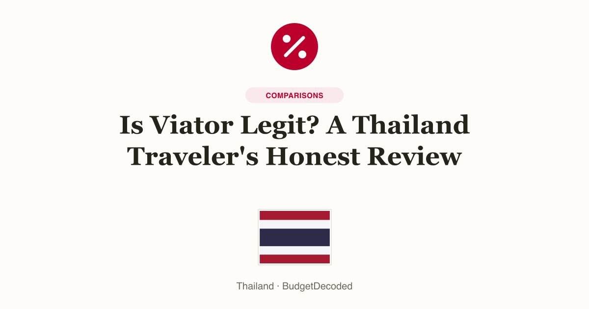 Is Viator Legit? A Thailand Traveler's Honest Review