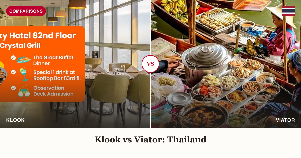Baiyoke Sky buffet vs Bangkok day tour split comparison image