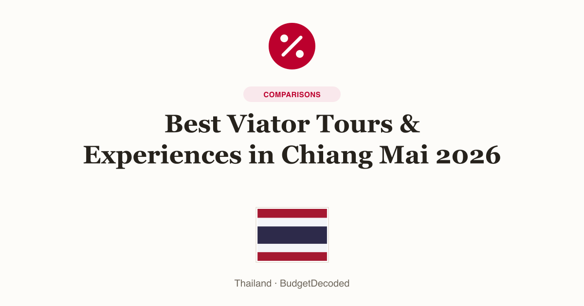 Best Viator Tours & Experiences in Chiang Mai 2026
