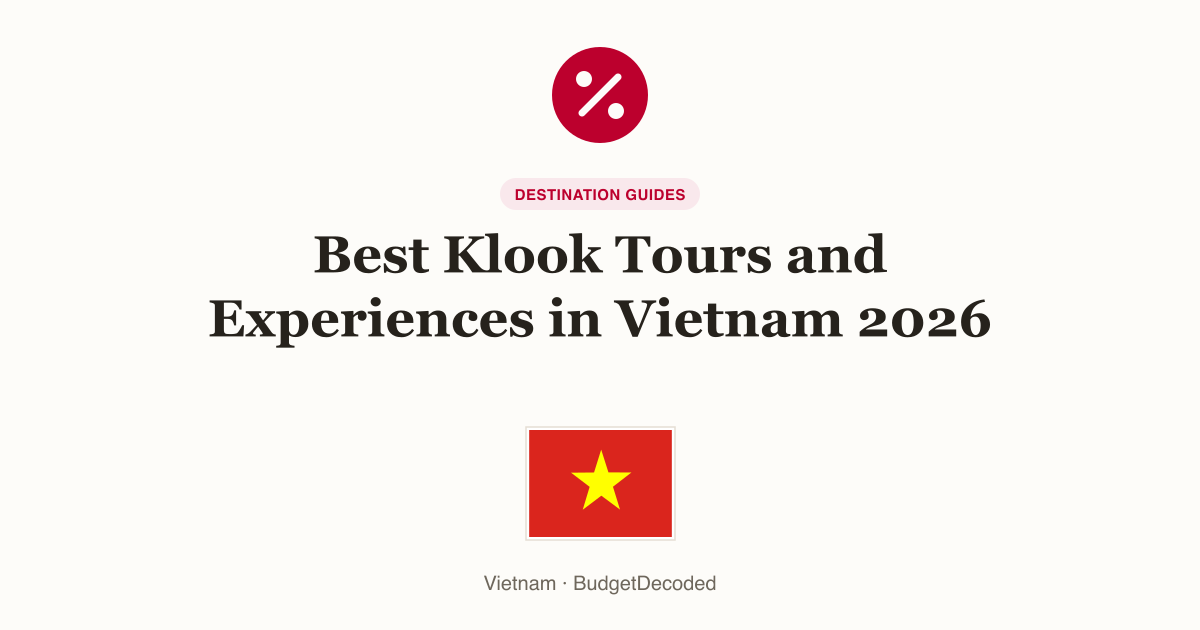 Best Klook Tours and Experiences in Vietnam 2026